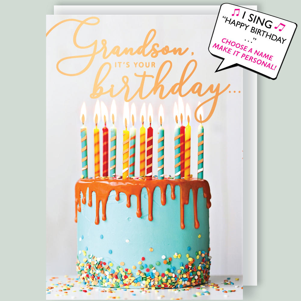 It s Your Birthday Grandson Musical Birthday Card Singing Happy